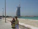 Maria and Gavin in front of the Burj